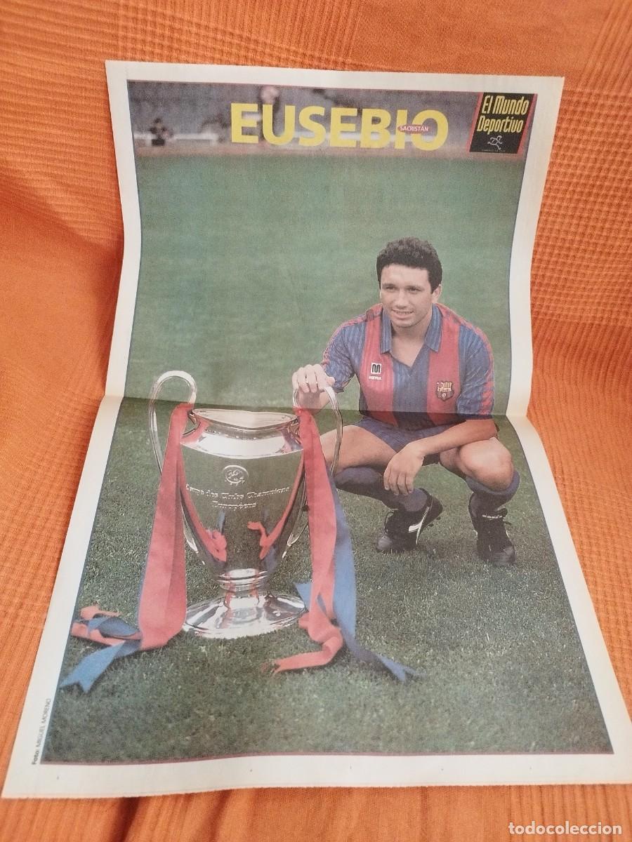 Collezionismo sportivo: Poster mundo deportivo FC BARCELONA Eusebio bar&ccedil;a wembley 92