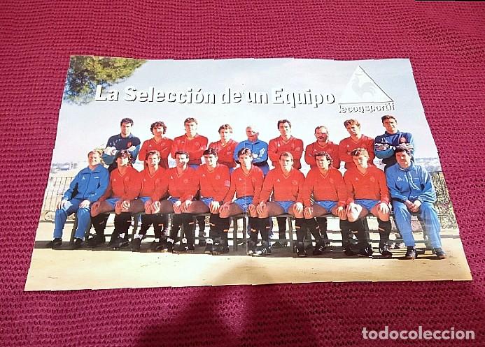 Coleccionismo deportivo: POSTER CARTEL FUTBOL SELECCION ESPA&Ntilde;OLA ESPA&Ntilde;A 1987 LECOQSPORTIF REUSCH BUYO MICHEL BUTRAGUE&Ntilde;O