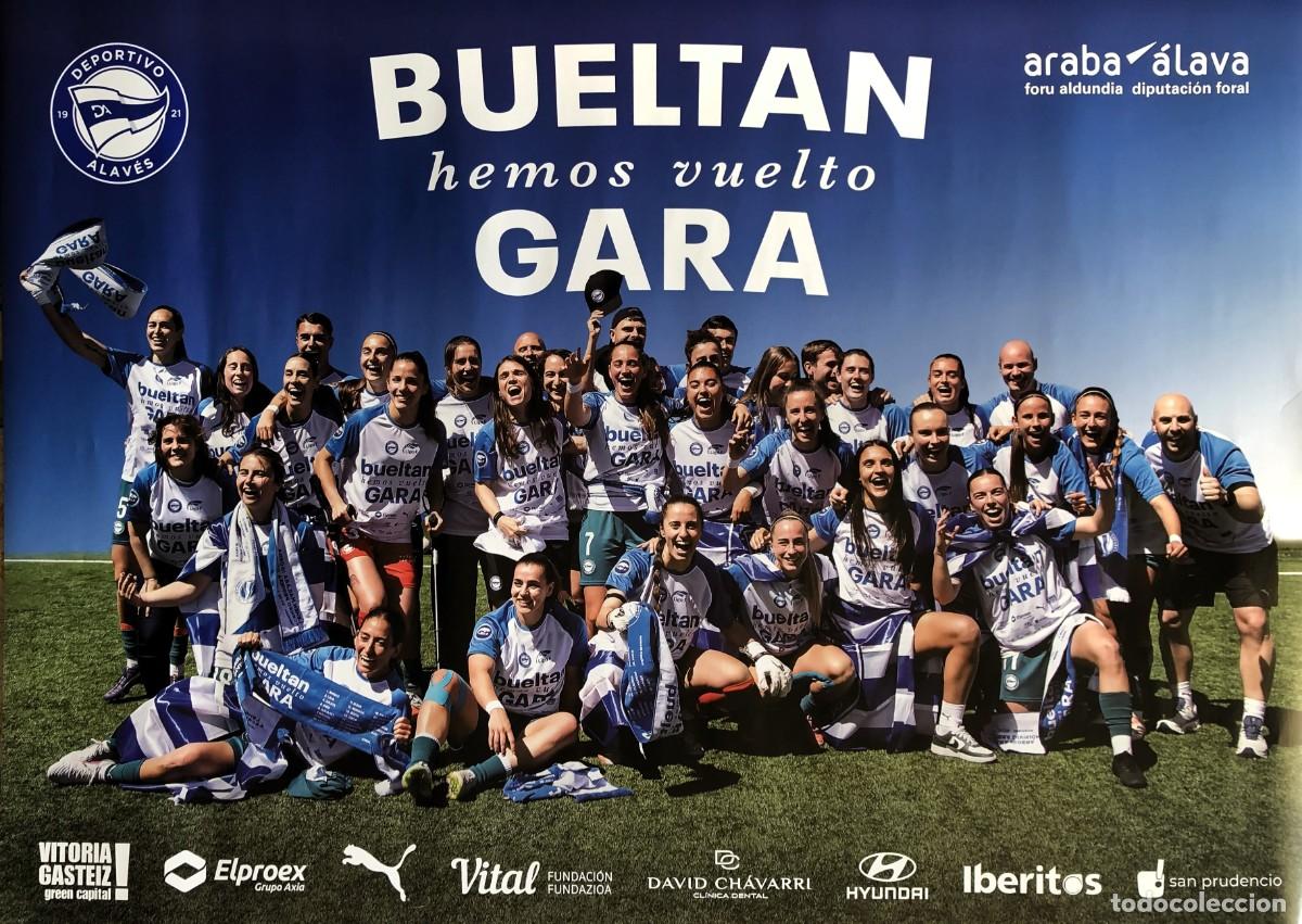 Coleccionismo deportivo: P&Oacute;STER OFICIAL DEPORTIVO ALAV&Eacute;S FEMENINO 2025 2026