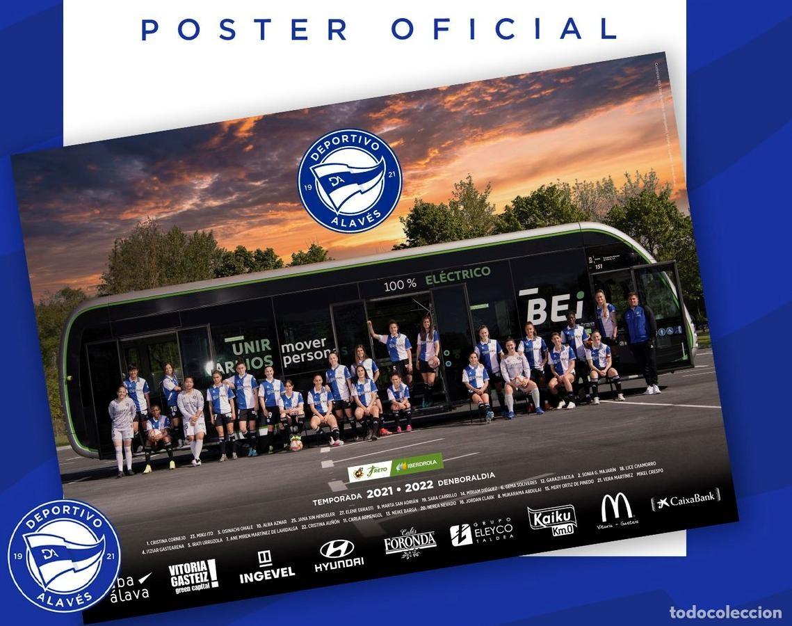 Coleccionismo deportivo: P&Oacute;STER OFICIAL DEPORTIVO ALAV&Eacute;S 2021 2022 FEMENINO
