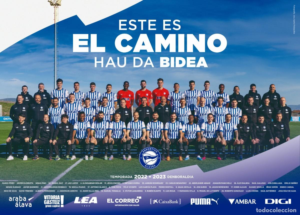 Coleccionismo deportivo: P&Oacute;STER OFICIAL DEPORTIVO ALAV&Eacute;S 2022 2023