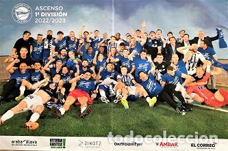 Coleccionismo deportivo: P&Oacute;STER ASCENSO DEPORTIVO ALAV&Eacute;S 2022 2023 EL CORREO