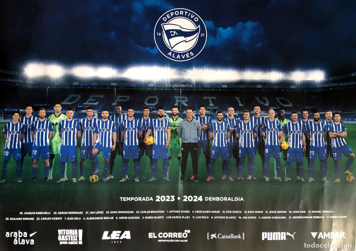 Coleccionismo deportivo: P&Oacute;STER OFICIAL DEPORTIVO ALAV&Eacute;S 2023 2024