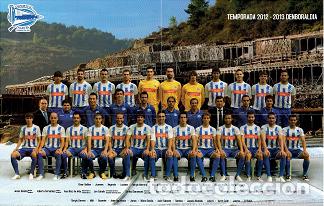 Coleccionismo deportivo: P&Oacute;STER OFICIAL DEPORTIVO ALAV&Eacute;S 2012 2013