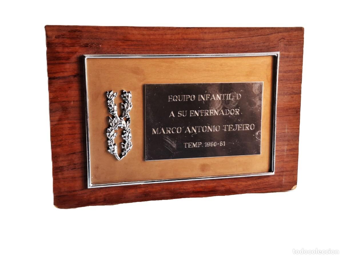 Coleccionismo deportivo: PLACA CONMEMORATIVA DE FUTBOL VINTAGE (1980 - 81). 25X17 CM