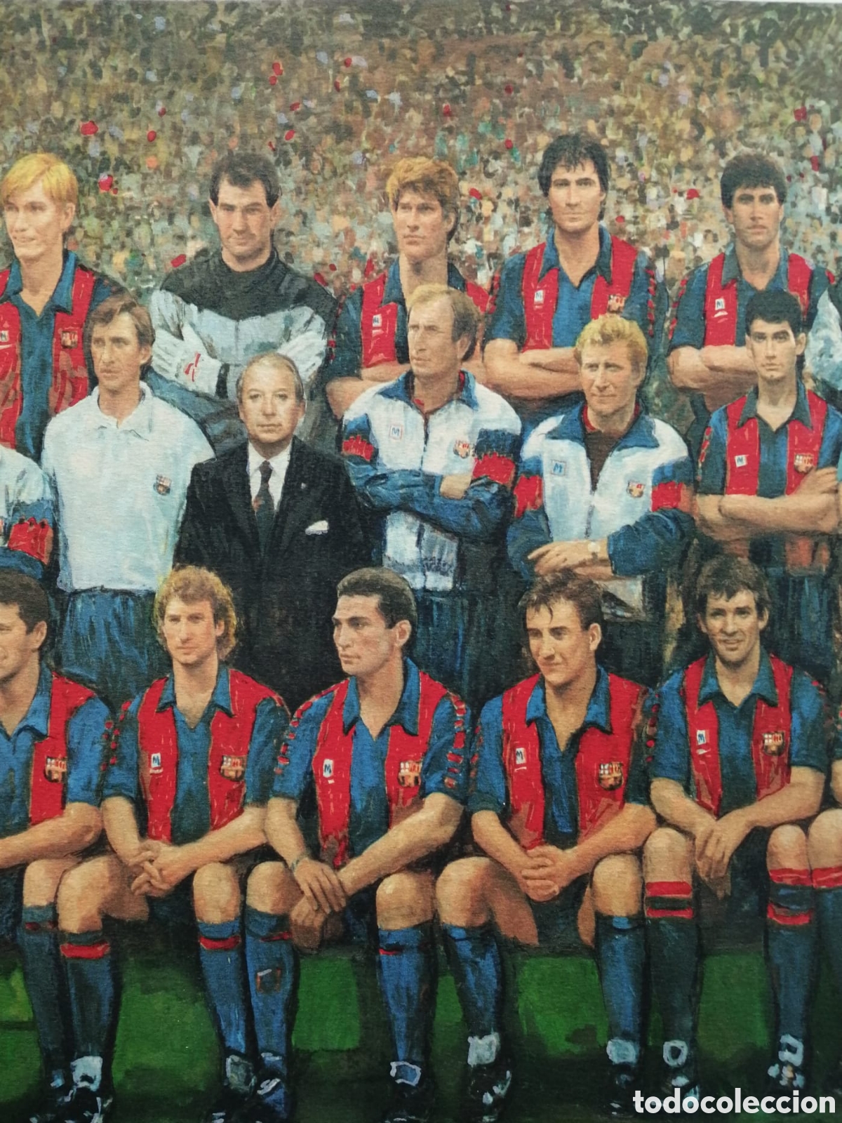 Coleccionismo deportivo: Litograf&iacute;a Wembley 1992 - Foto 2