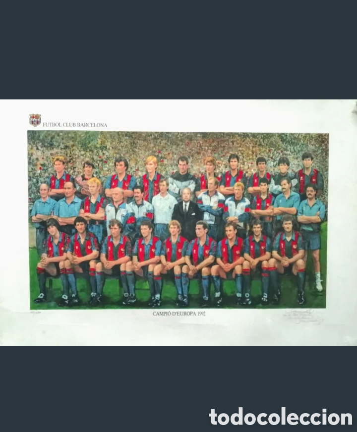 Coleccionismo deportivo: Litograf&iacute;a Wembley 1992