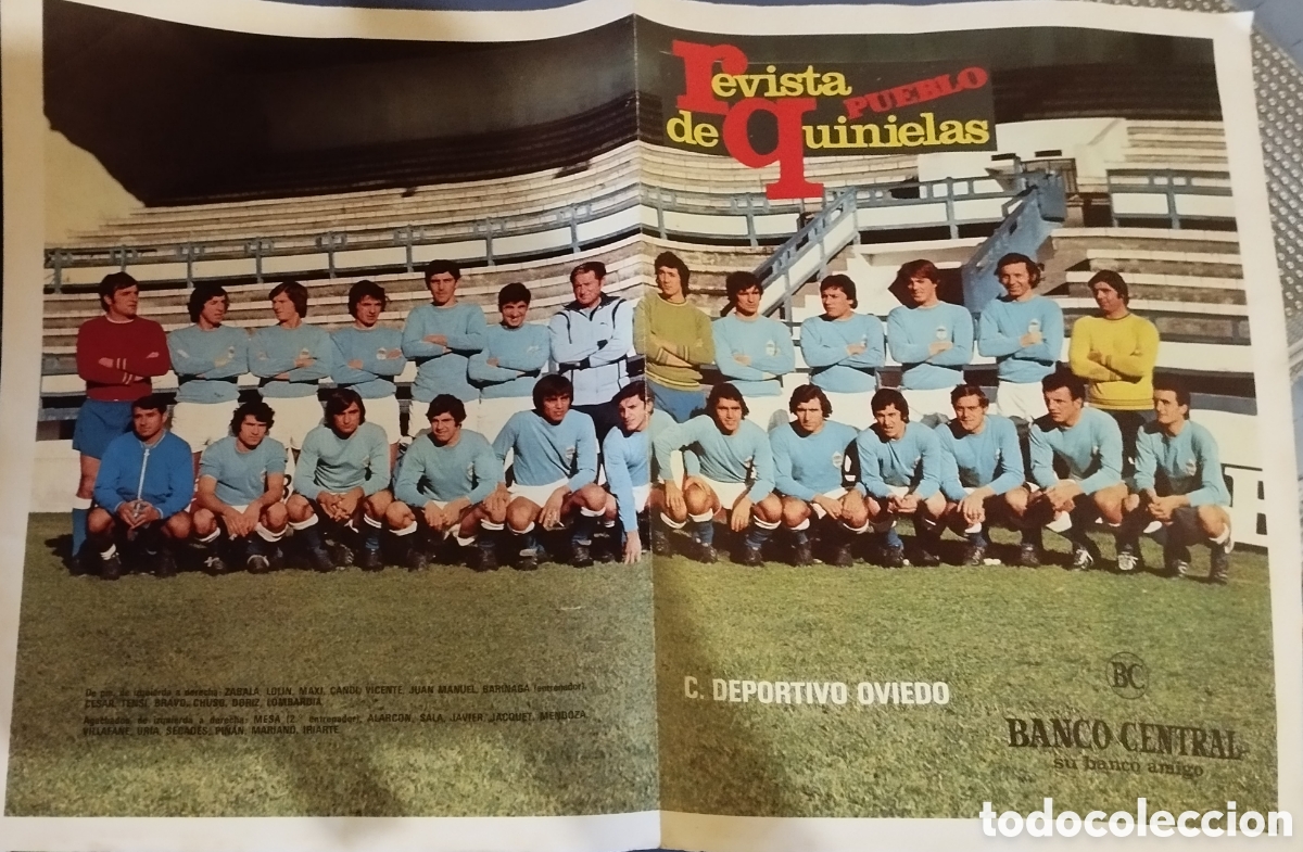 Coleccionismo deportivo: Poster C. Deportivo Oviedo
