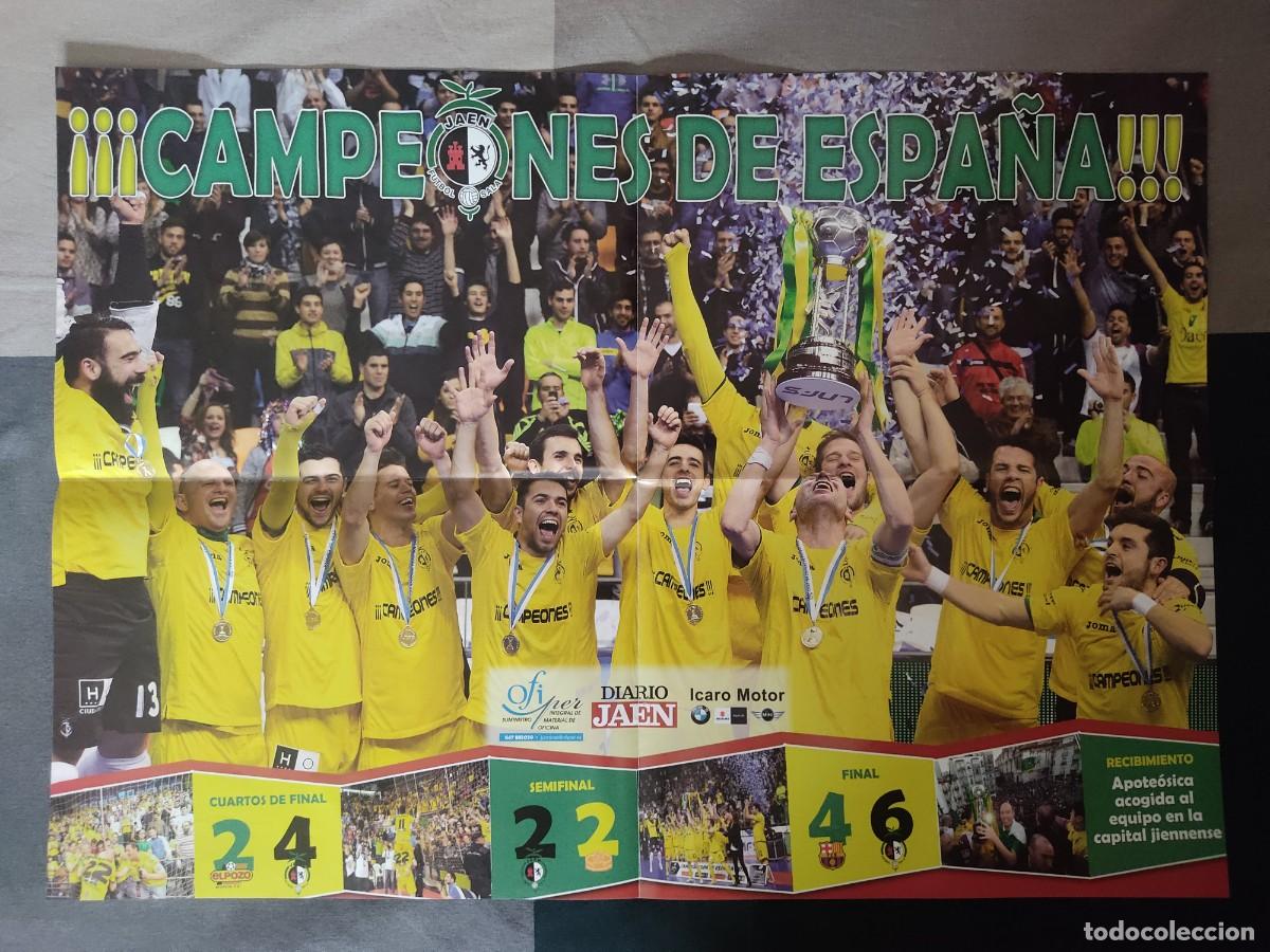 Coleccionismo deportivo: P&oacute;ster Copa de Espa&ntilde;a Ja&eacute;n Para&iacute;so Interior FS 2014 2015
