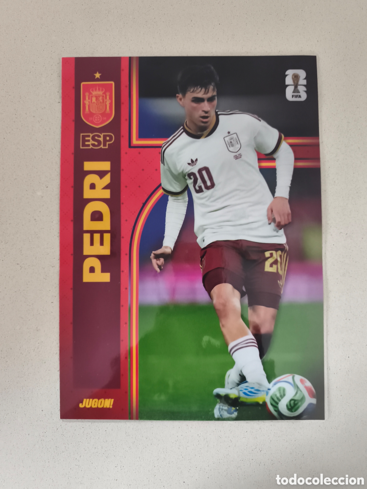Coleccionismo deportivo: POSTER PLASTIFICADO PEDRI ESPA&Ntilde;A. REVISTA JUG&Oacute;N.