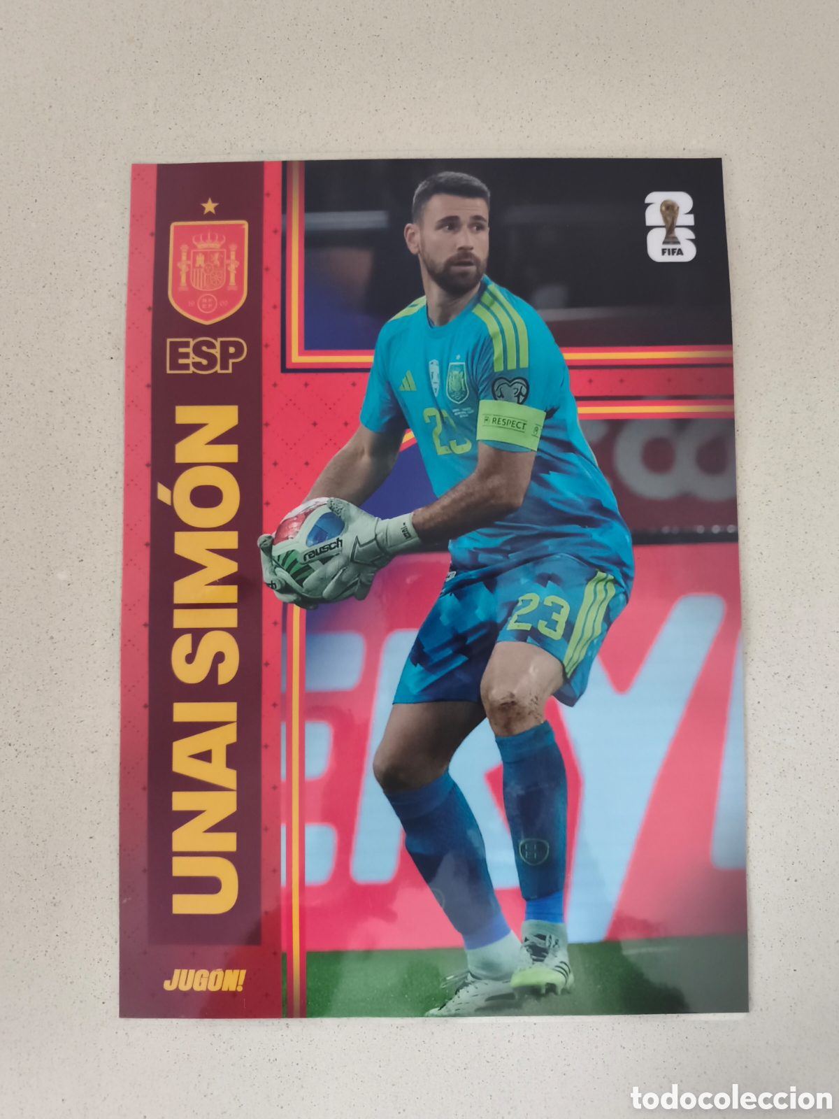 Coleccionismo deportivo: POSTER PLASTIFICADO UNAI SIM&Oacute;N ESPA&Ntilde;A. REVISTA JUG&Oacute;N.