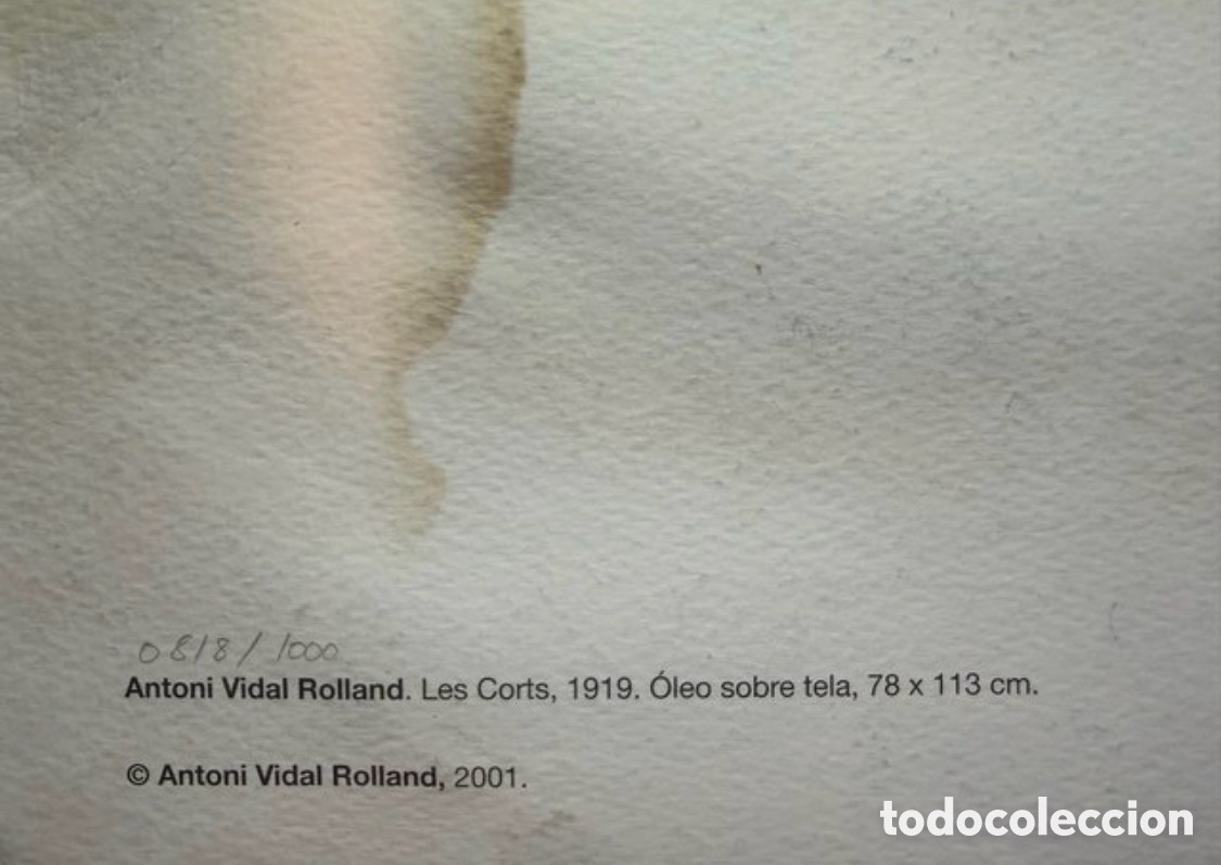 Coleccionismo deportivo: LITOGRAF&Iacute;A LES CORTS CENTENARIO - Foto 2