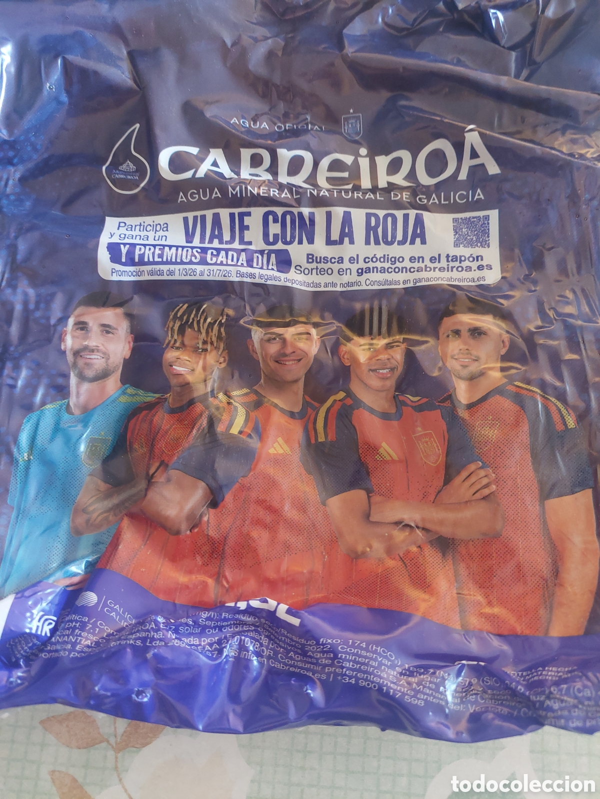 Coleccionismo deportivo: BOLSA CABREIROA VIAJE ROJA F&Uacute;TBOL SELECCI&Oacute;N ESPA&Ntilde;OLA
