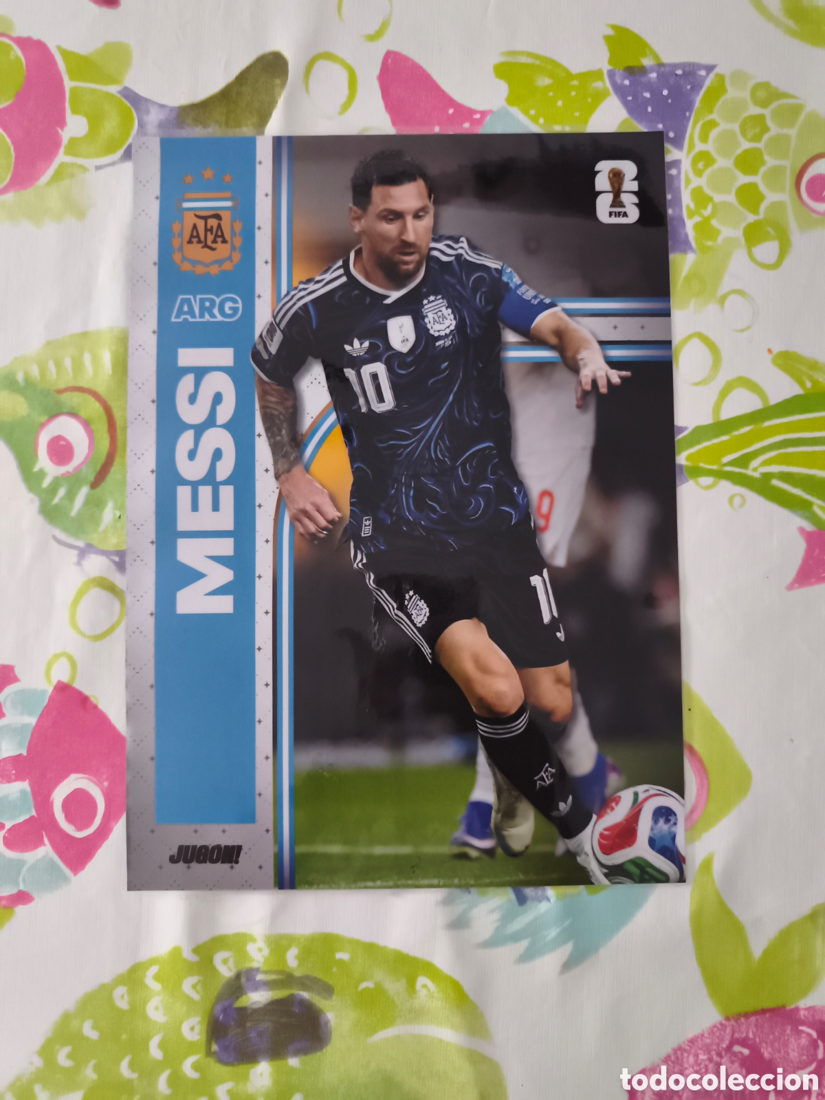 Coleccionismo deportivo: P&Oacute;STER PLASTIFICADO MESSI ARGENTINA. MUNDIAL 2026.