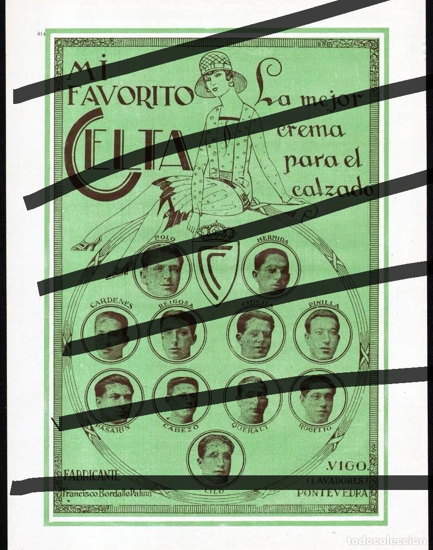 Colecionismo desportivo: Cartel Crema Celta 1927 Celta Vigo