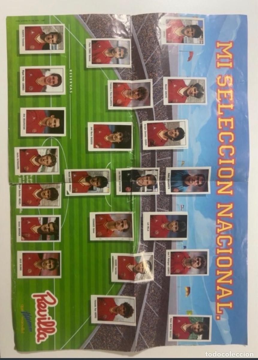 Coleccionismo deportivo: P&oacute;ster f&uacute;tbol Espa&ntilde;a mundial 90