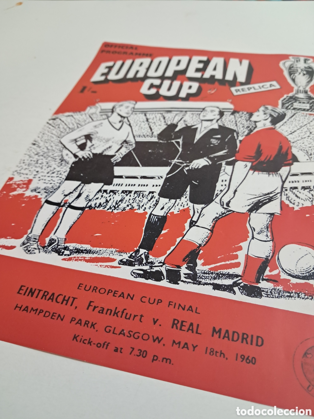 Coleccionismo deportivo: Programa Hist&oacute;rico Real Madrid vs. Eintracht (Final 1960 - R&eacute;plica) - Foto 3