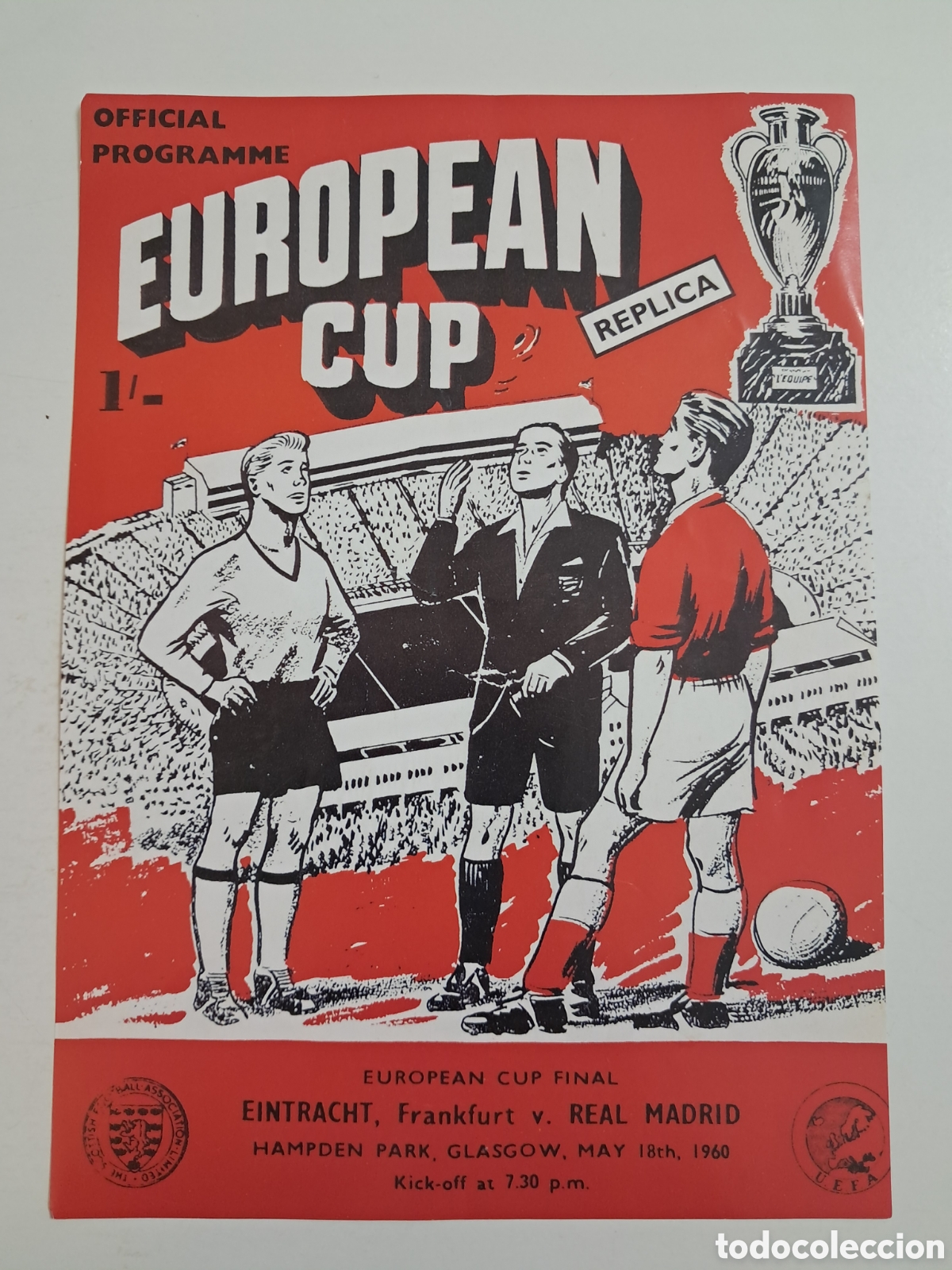 Coleccionismo deportivo: Programa Hist&oacute;rico Real Madrid vs. Eintracht (Final 1960 - R&eacute;plica)