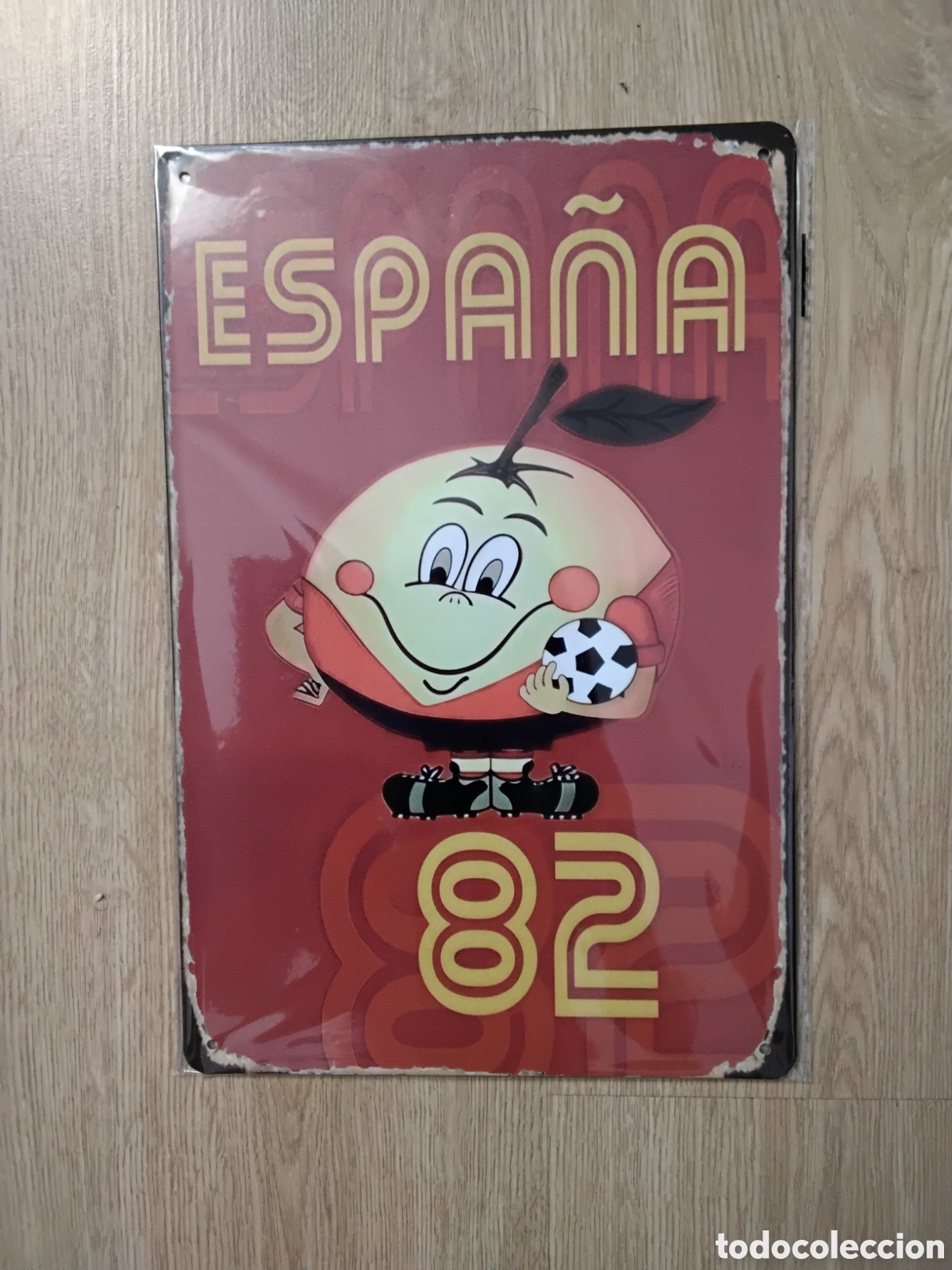 Coleccionismo deportivo: Chapa Metallica Naranjito Mundial 82