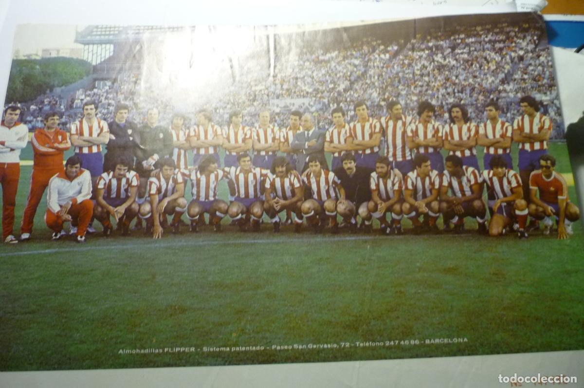 Coleccionismo deportivo: poster plantilla at.madrid tama&ntilde;o folio