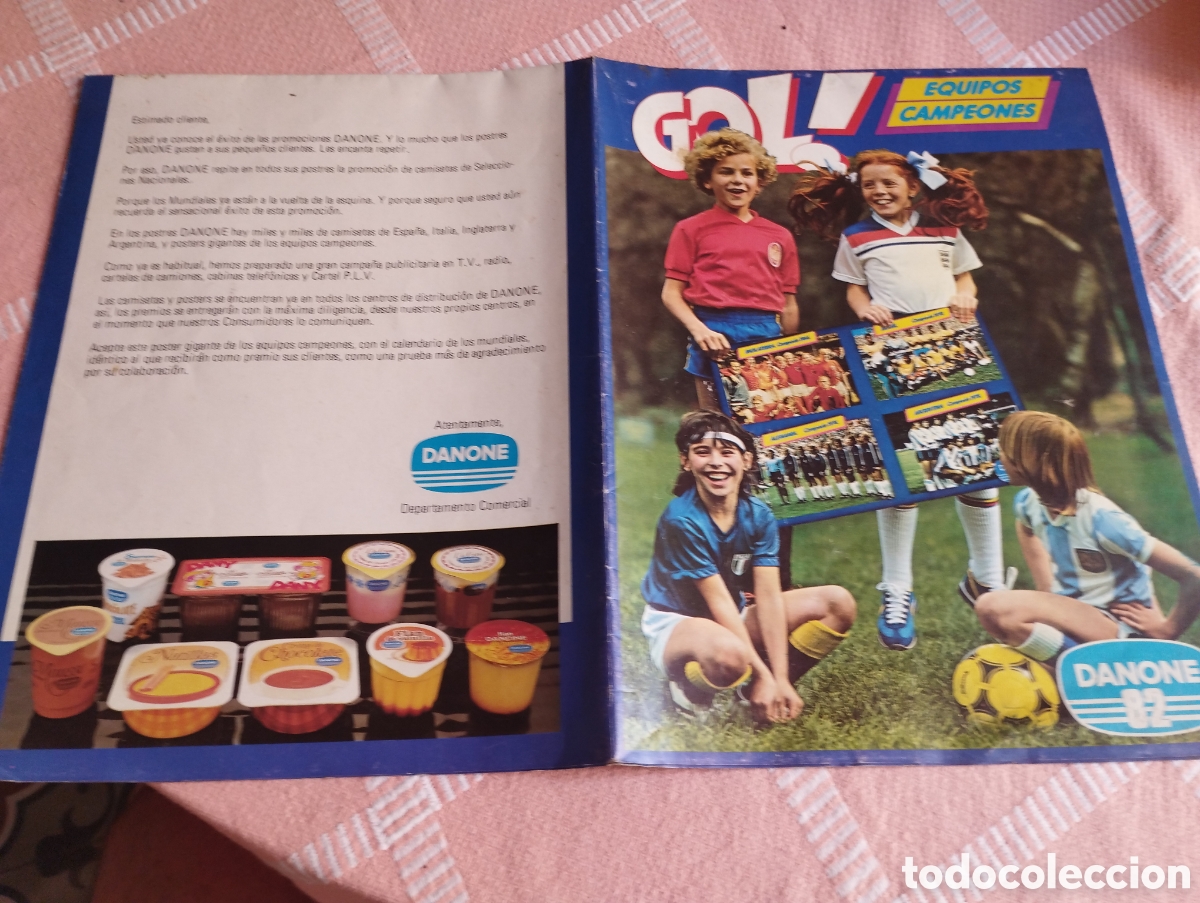 Coleccionismo deportivo: Gol Equipos Campeones Danone 82