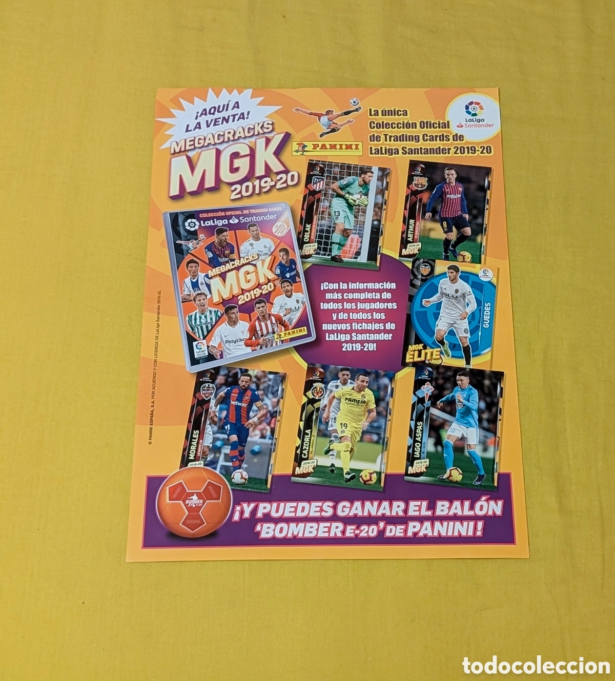 Coleccionismo deportivo: Poster Cromos Futbol Megacracks 2019/20. MGK. LaLiga Santander