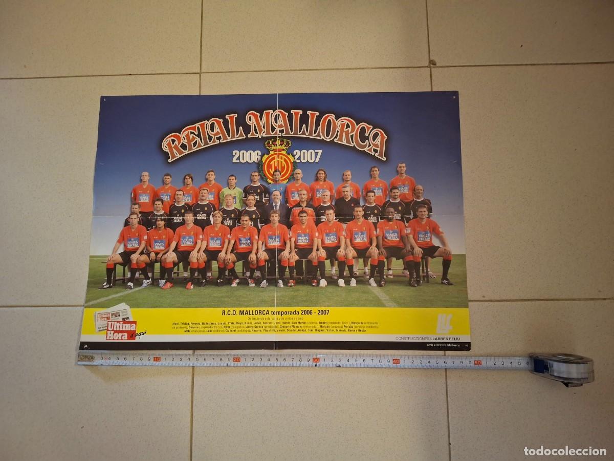 Coleccionismo deportivo: Poster rcd mallorca 2006 2007 ultima hora diario