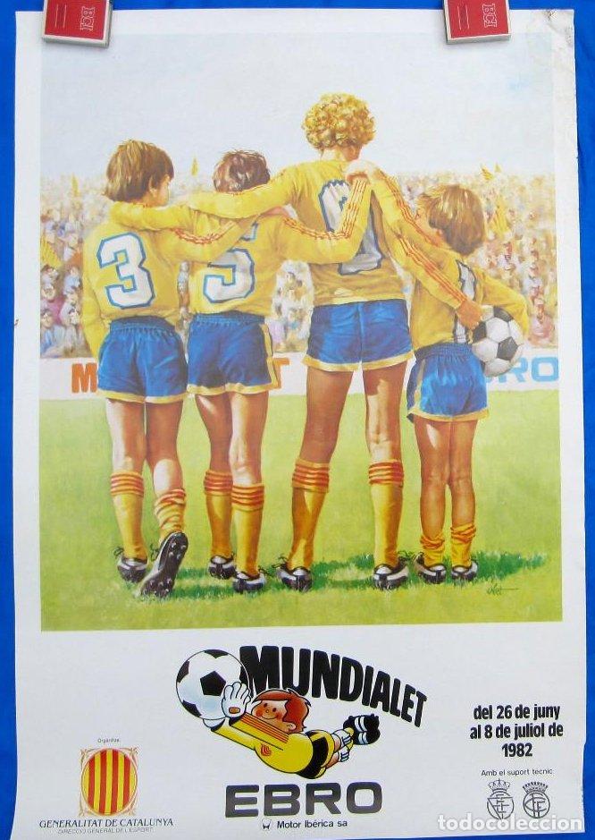 Sports collectibles: CARTEL POSTER. MUNDIALET EBRO MOTOR IB&Eacute;RICA. BARCELONA, 1982.