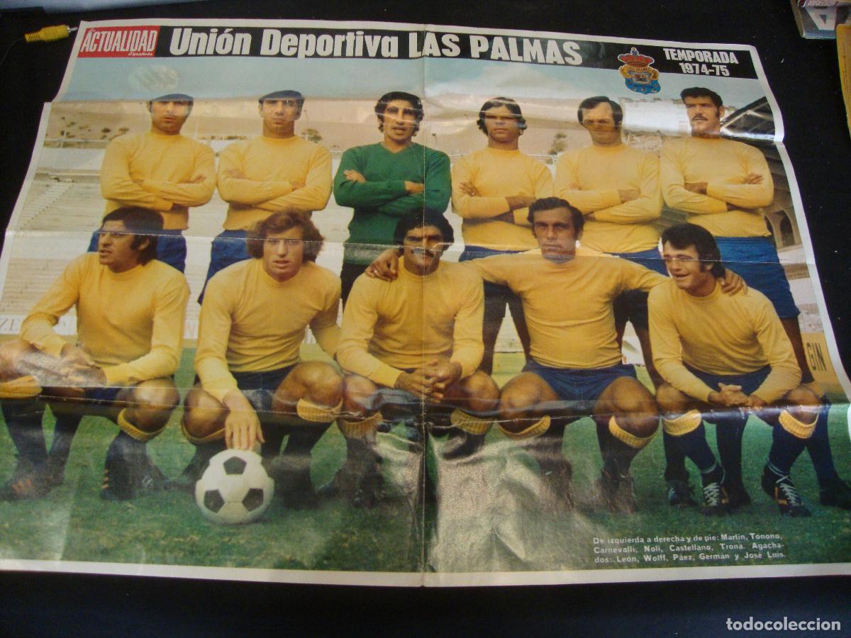 Coleccionismo deportivo: POSTER REVISTA ACTUALIDAD ESPA&Ntilde;OLA UNION DEPORTIVA LAS PALMAS MEDIDAS 67 X 51