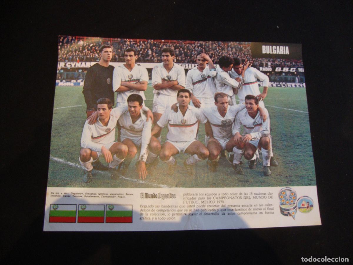 Coleccionismo deportivo: POSTER EL MUNDO DEPORTIVO MUNDIAL MEJICO 1970 BULGARIA