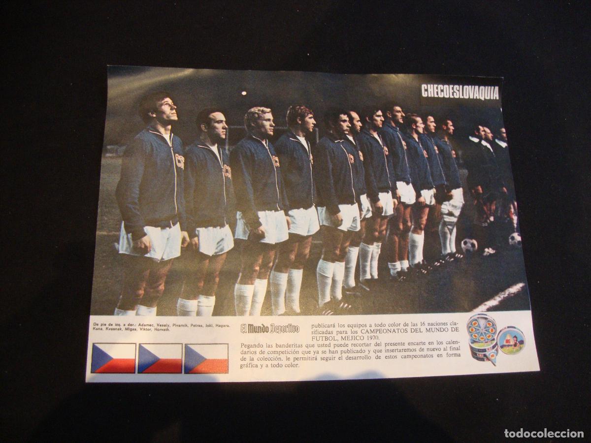 Coleccionismo deportivo: POSTER EL MUNDO DEPORTIVO MUNDIAL MEJICO 1970 CHECOSLOVAQUIA