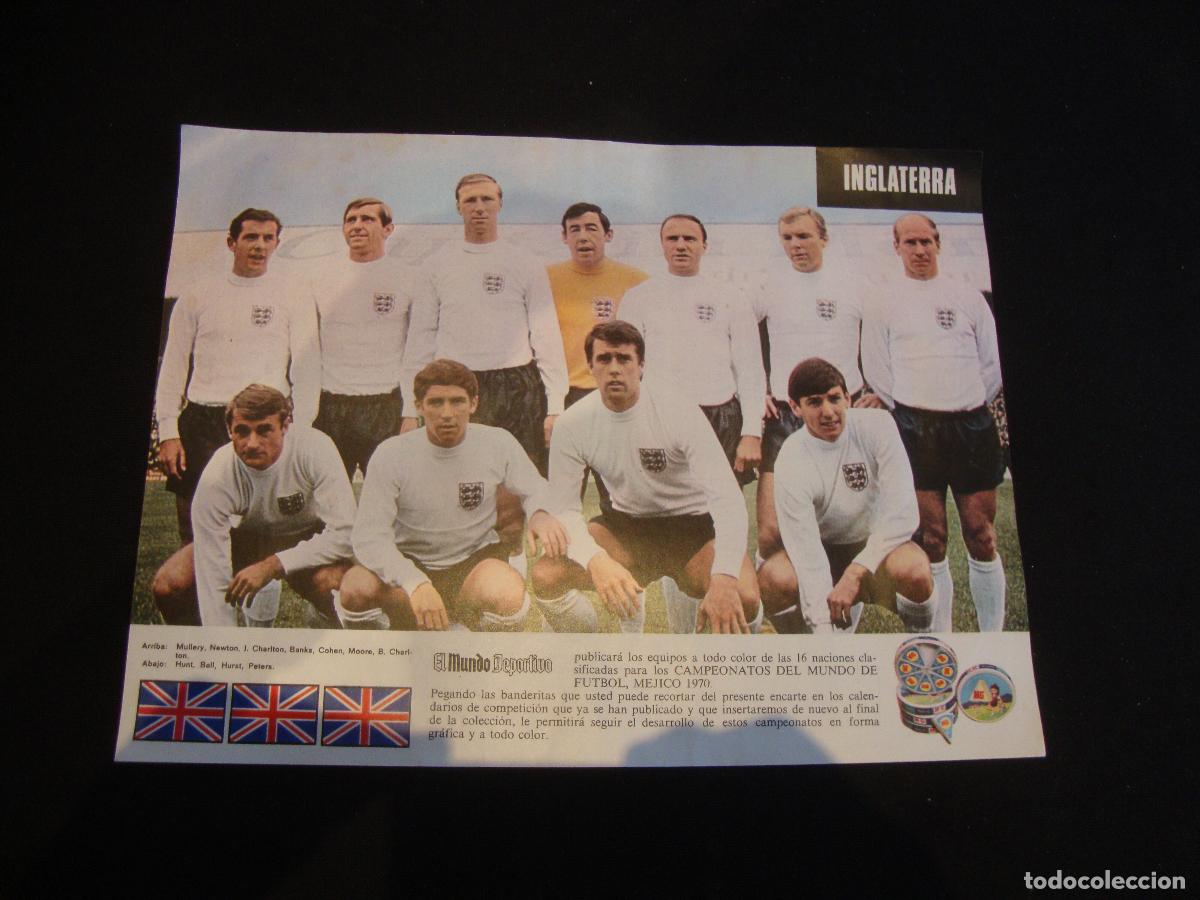 Coleccionismo deportivo: POSTER EL MUNDO DEPORTIVO MUNDIAL MEJICO 1970 INGLATERRA
