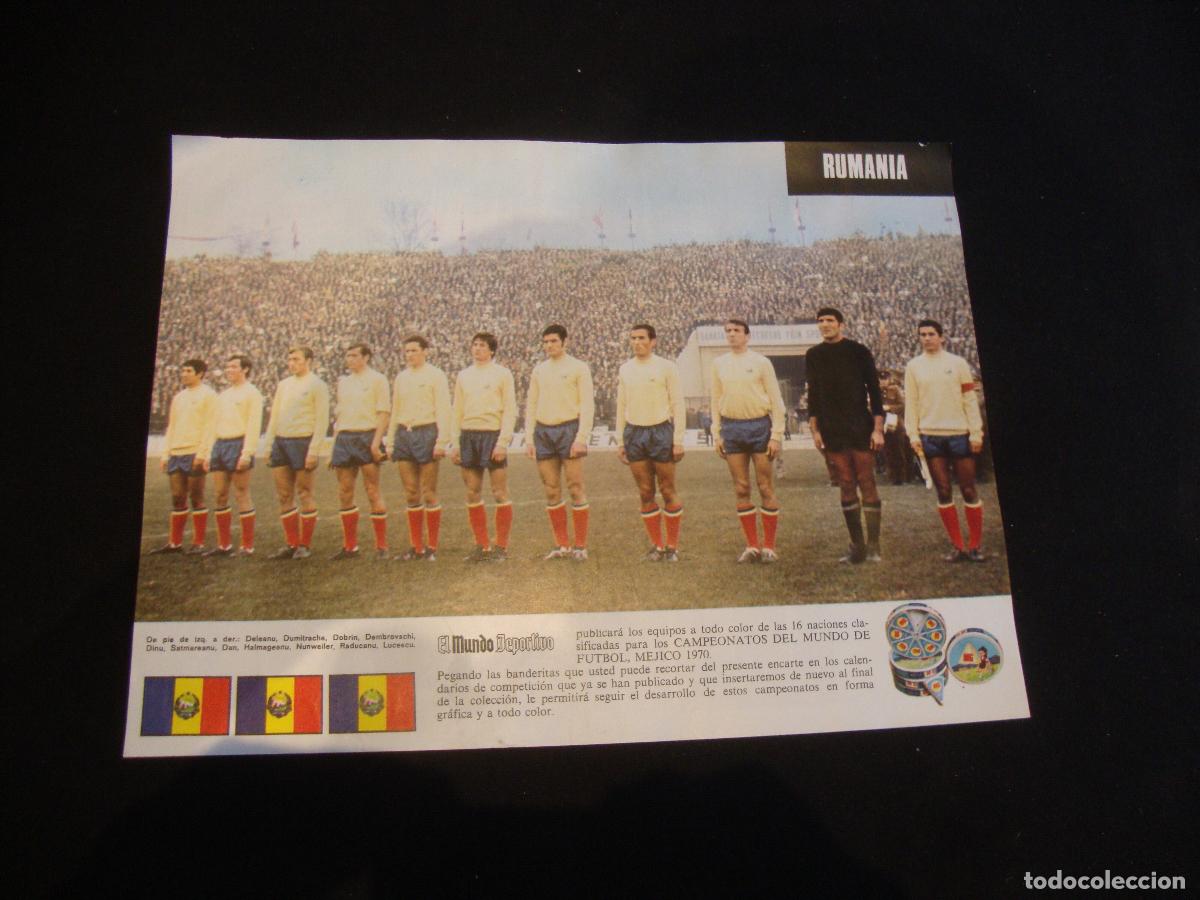 Coleccionismo deportivo: POSTER EL MUNDO DEPORTIVO MUNDIAL MEJICO 1970 RUMANIA