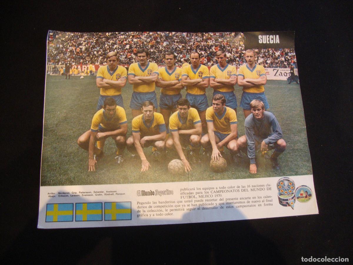 Coleccionismo deportivo: POSTER EL MUNDO DEPORTIVO MUNDIAL MEJICO 1970 SUECIA
