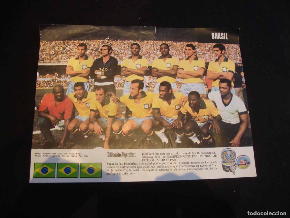 Coleccionismo deportivo: POSTER EL MUNDO DEPORTIVO MUNDIAL MEJICO 1970 BRASIL
