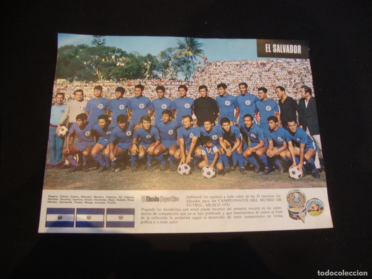 Coleccionismo deportivo: POSTER EL MUNDO DEPORTIVO MUNDIAL MEJICO 1970 EL SALVADOR