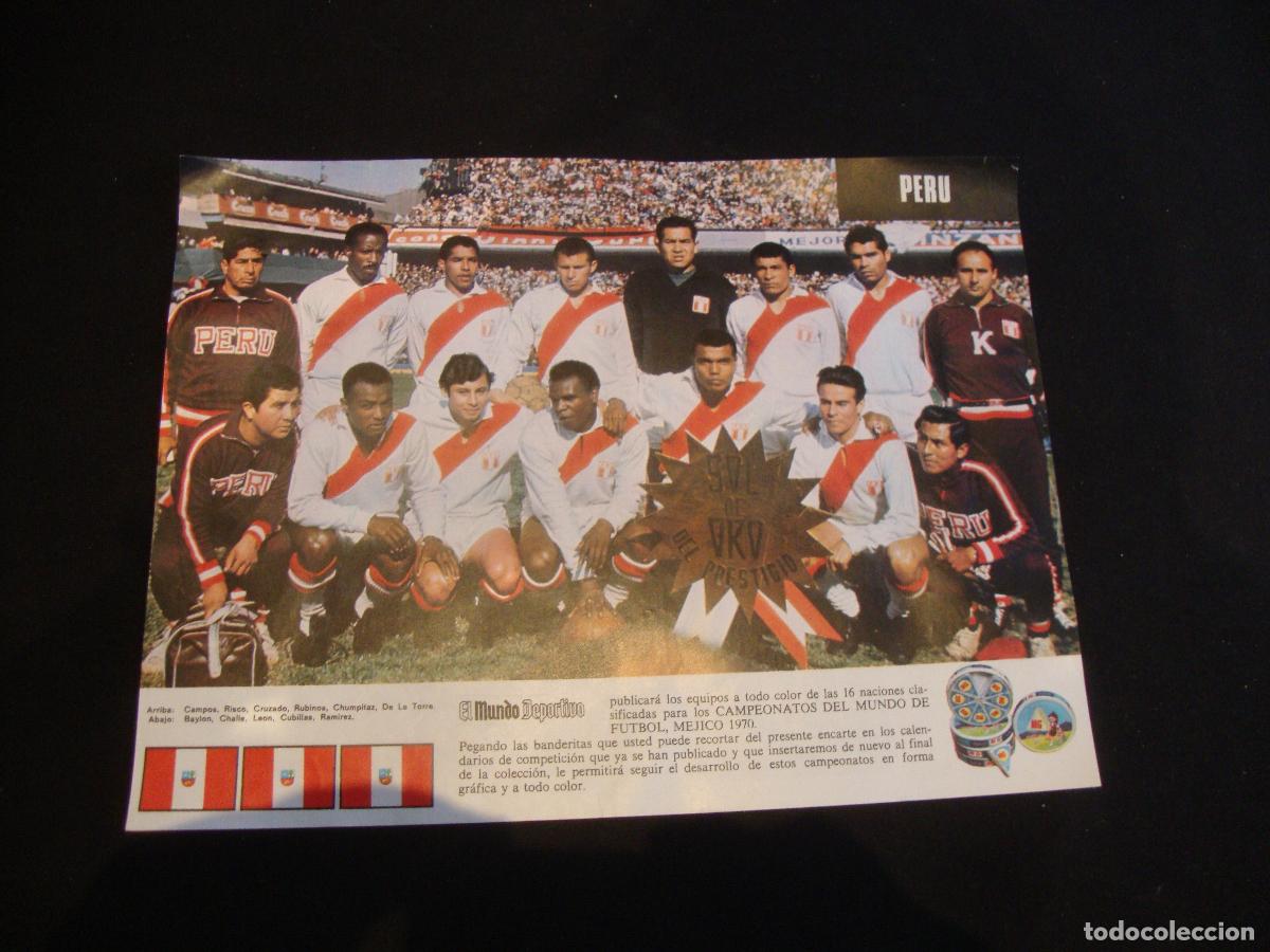Coleccionismo deportivo: POSTER EL MUNDO DEPORTIVO MUNDIAL MEJICO 1970 PERU