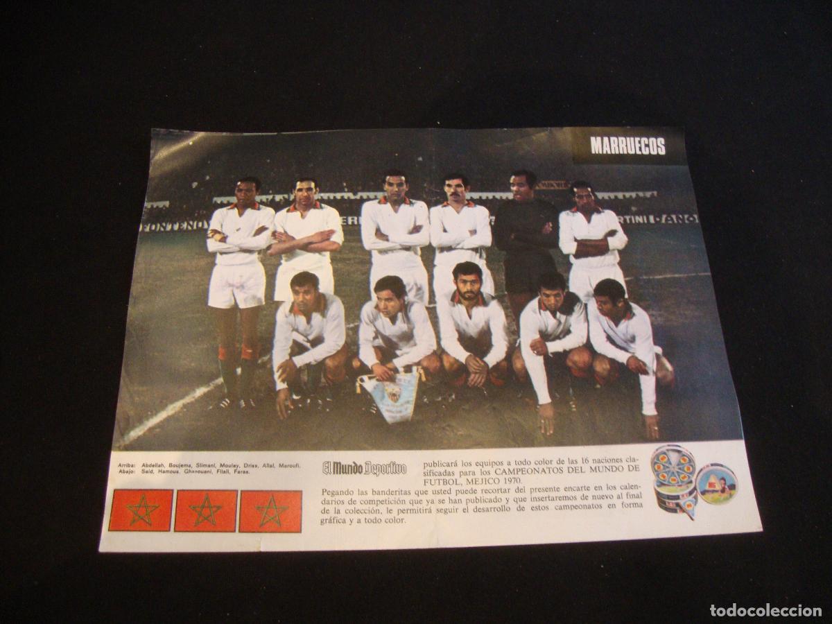Coleccionismo deportivo: POSTER EL MUNDO DEPORTIVO MUNDIAL MEJICO 1970 MARRUECOS