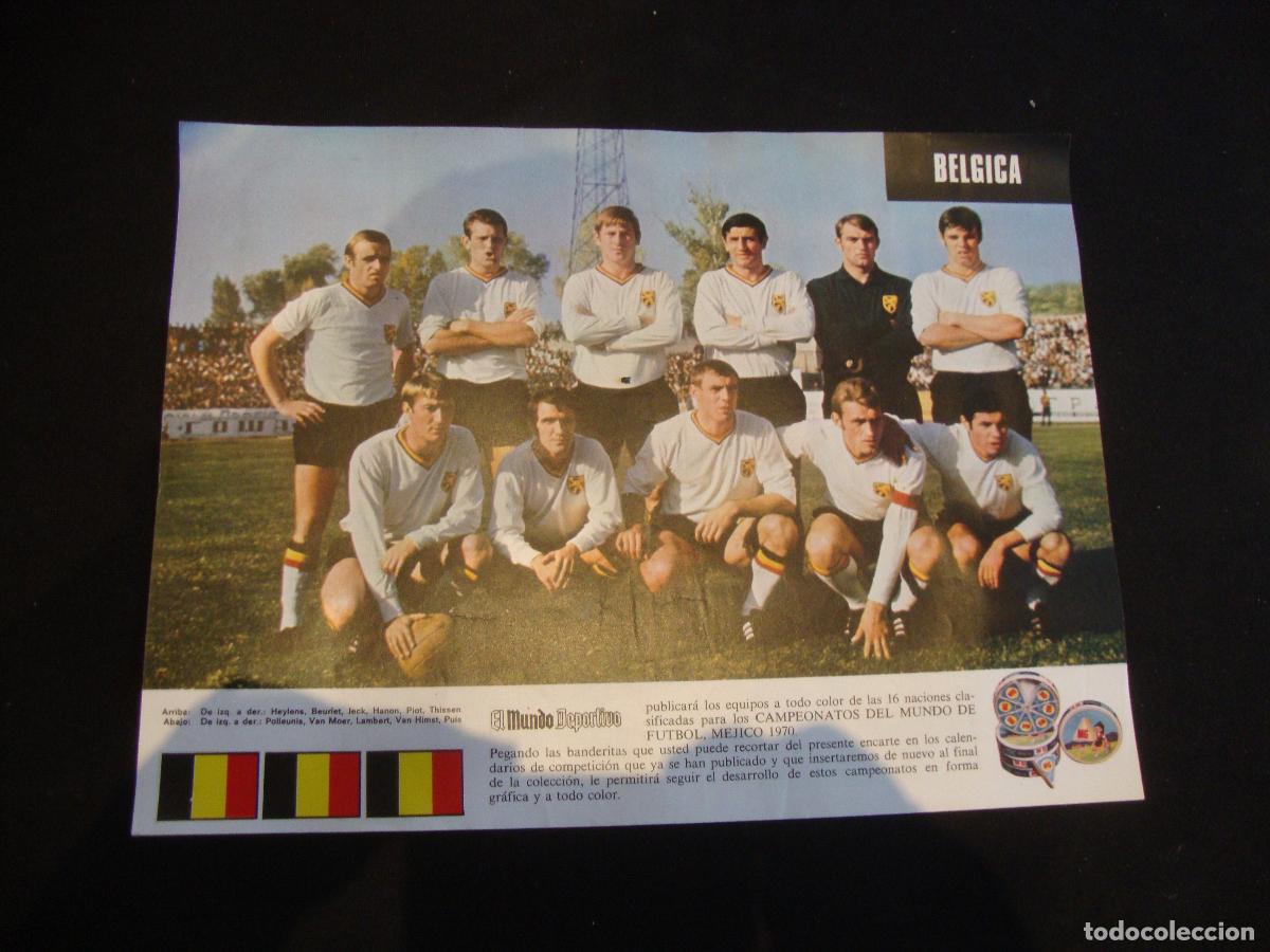 Coleccionismo deportivo: POSTER EL MUNDO DEPORTIVO MUNDIAL MEJICO 1970 BELGICA