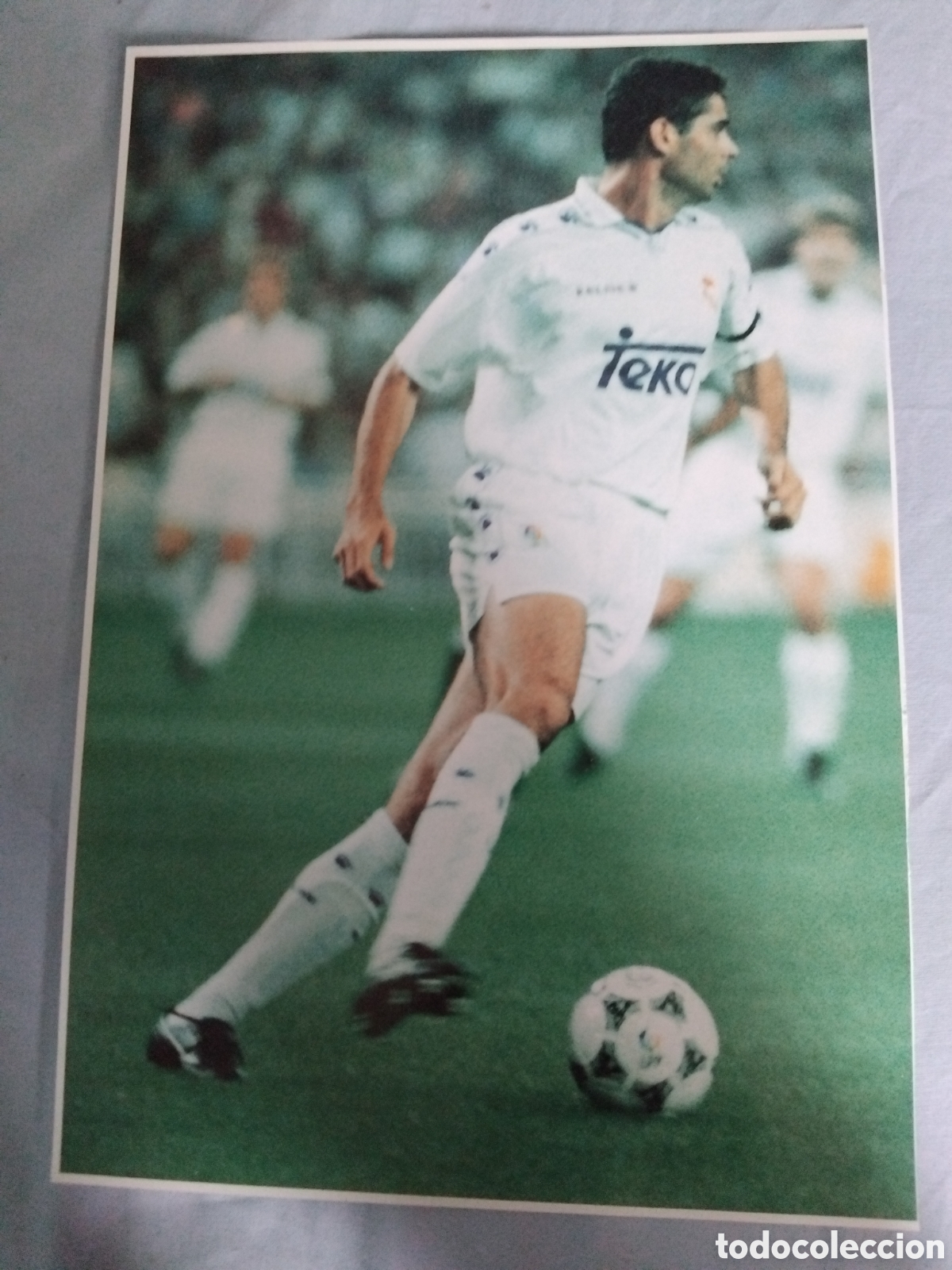 Coleccionismo deportivo: Gr Poster F.Hierro Real Madrid 95/96 34x23cm