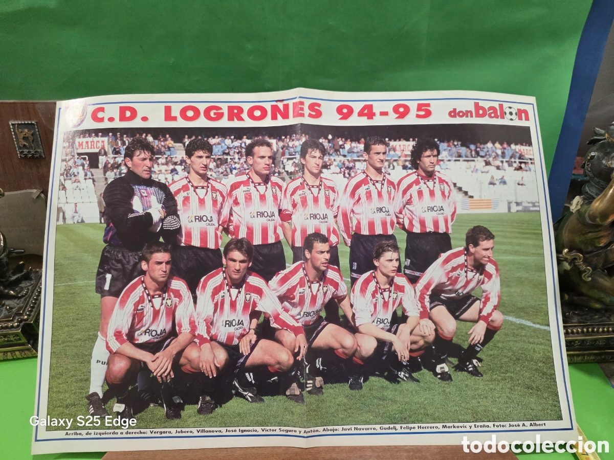 Coleccionismo deportivo: POSTER DON BALON...&rdquo;&rdquo;CLUB DEPORTIVO LOGRO&Ntilde;&Eacute;S&rdquo;&rdquo;...TEMPORADA 94/95...41 X 28 CM..
