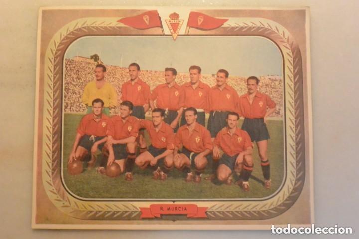 Coleccionismo deportivo: CARTELITO DE FUTBOL REAL MURCIA, A&Ntilde;OS 50