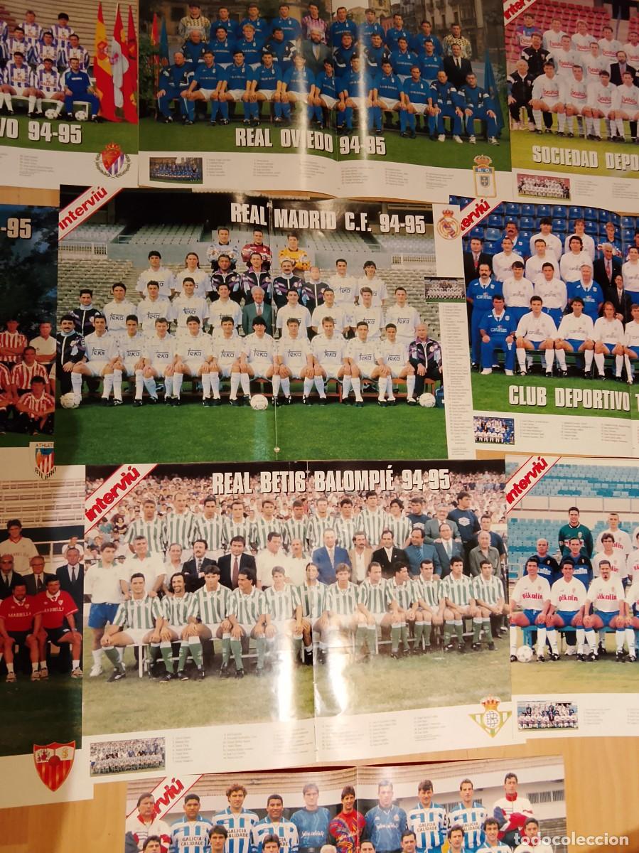 Coleccionismo deportivo: Lote de 18 posters de interviu liga 1994/95