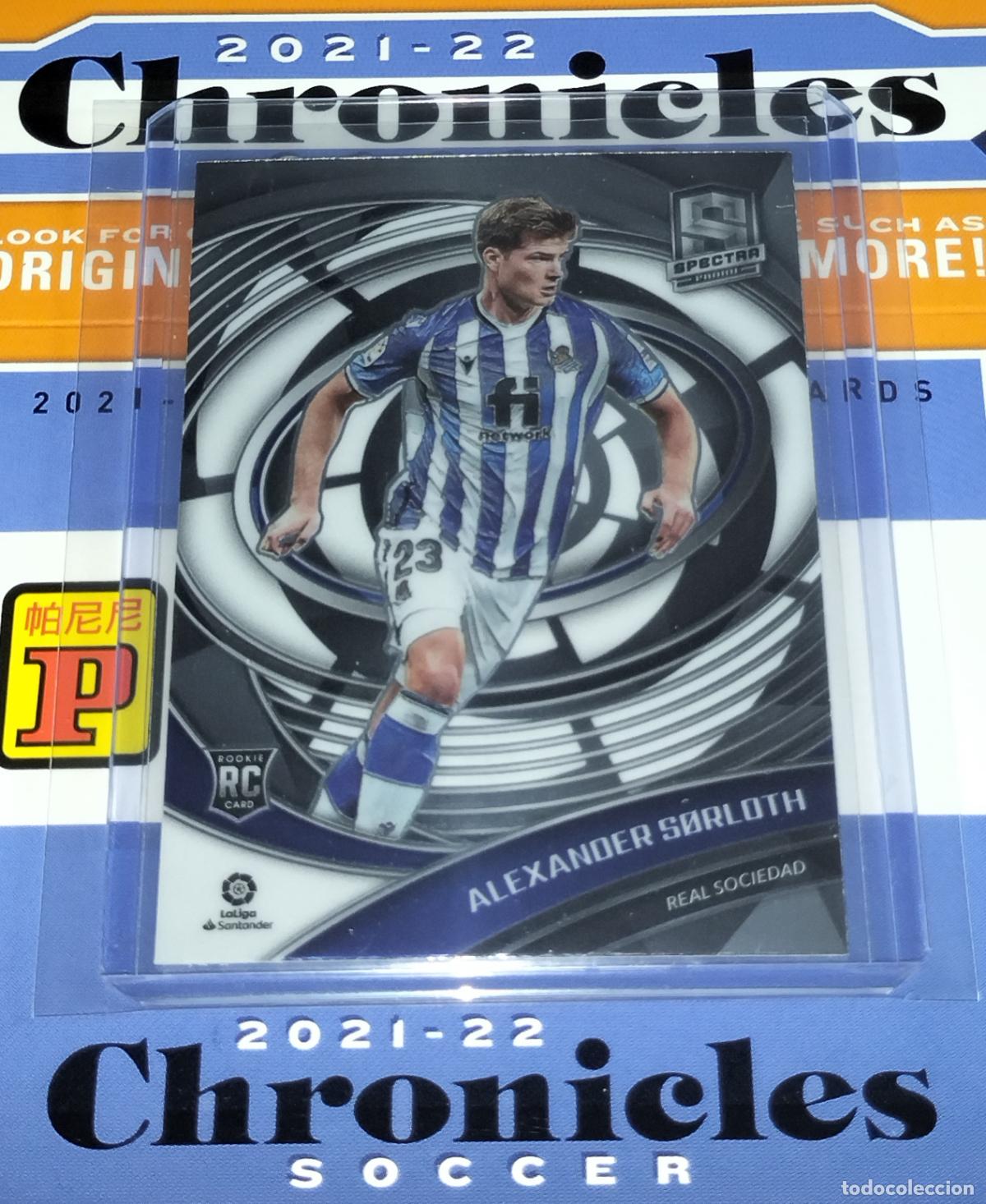 Coleccionismo deportivo: N&ordm; 265 ALEXANDER SORLOTH RC REAL SOCIEDAD CHRONICLES SPECTRA LA LIGA SOCCER 2021 2022 21 22 PANINI