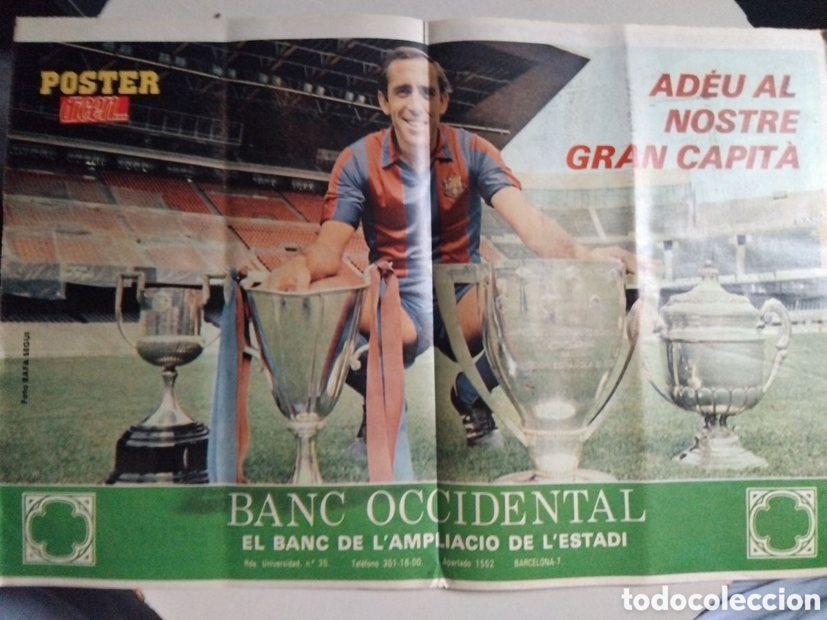 Coleccionismo deportivo: Poster gran capitan asensi 48x34cm
