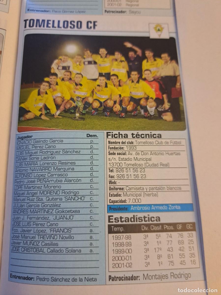 Coleccionismo deportivo: Foto plantilla y jugadores Don Bal&oacute;n 2002-03. Tomelloso CF