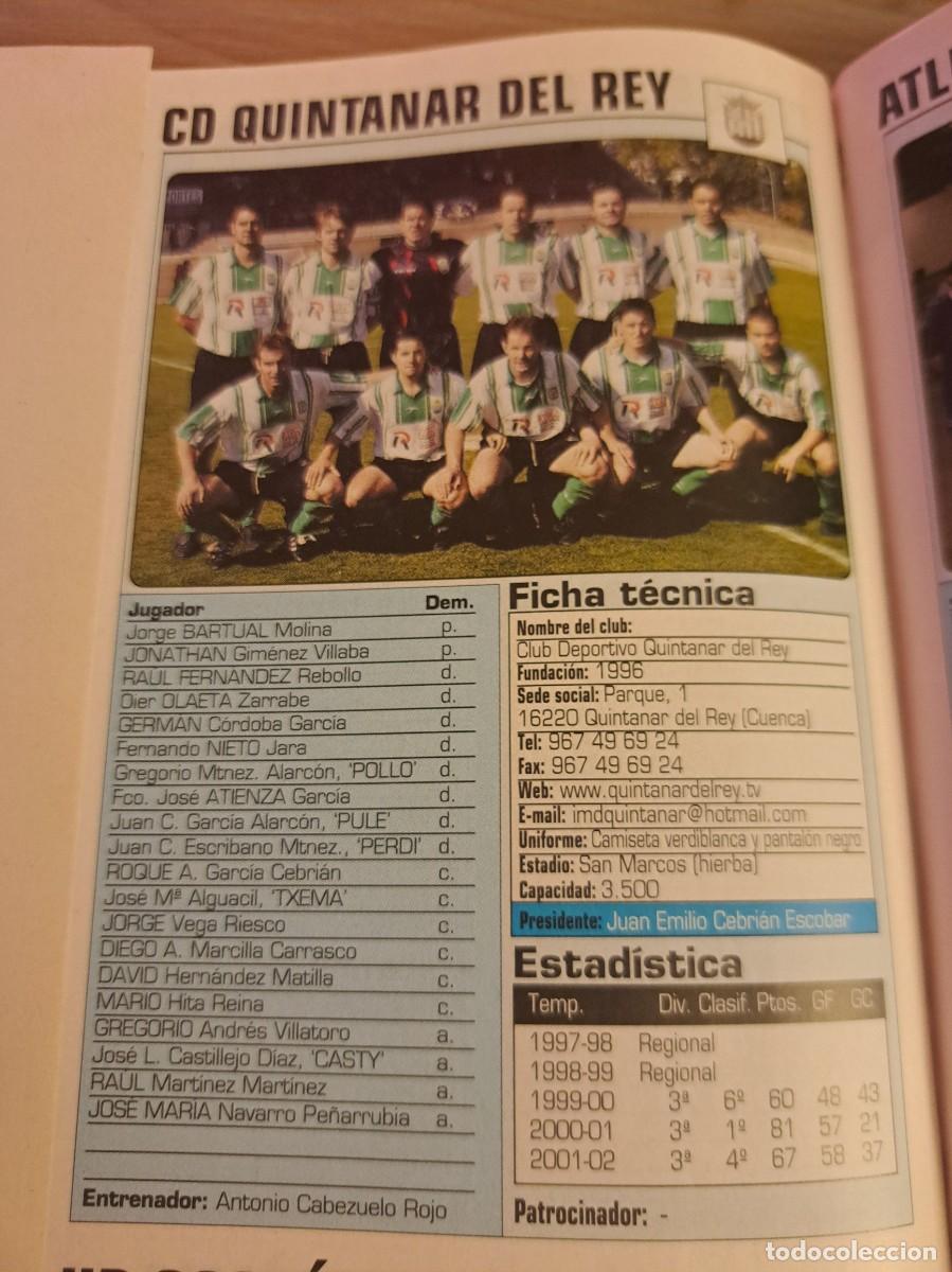 Coleccionismo deportivo: Foto plantilla y jugadores Don Bal&oacute;n 2002-03. CD Quintanar del Rey