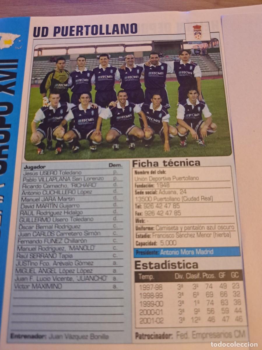 Coleccionismo deportivo: Foto plantilla y jugadores Don Bal&oacute;n 2002-03. UD Puertollano
