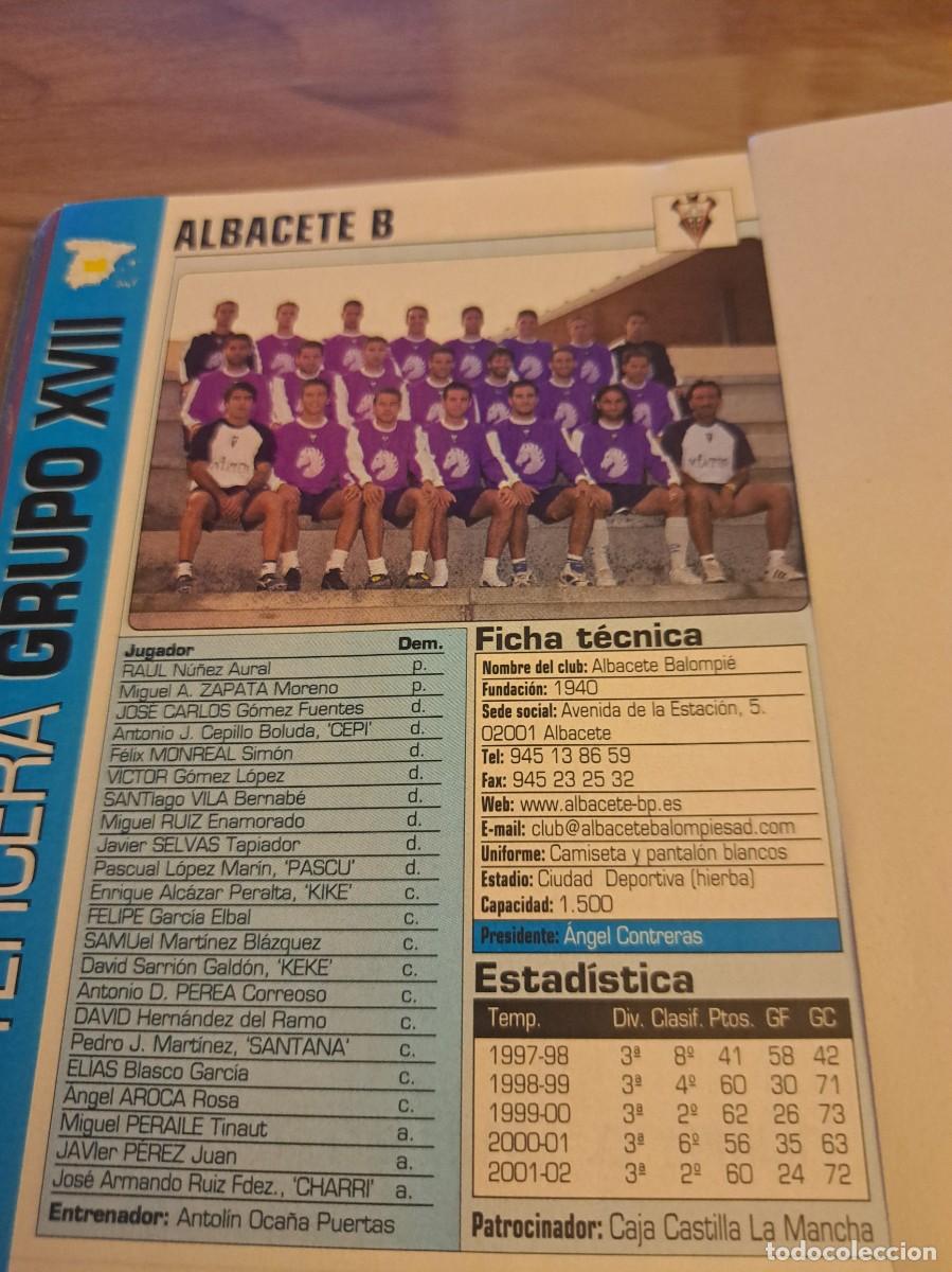 Coleccionismo deportivo: Foto plantilla y jugadores Don Bal&oacute;n 2002-03. Albacete B