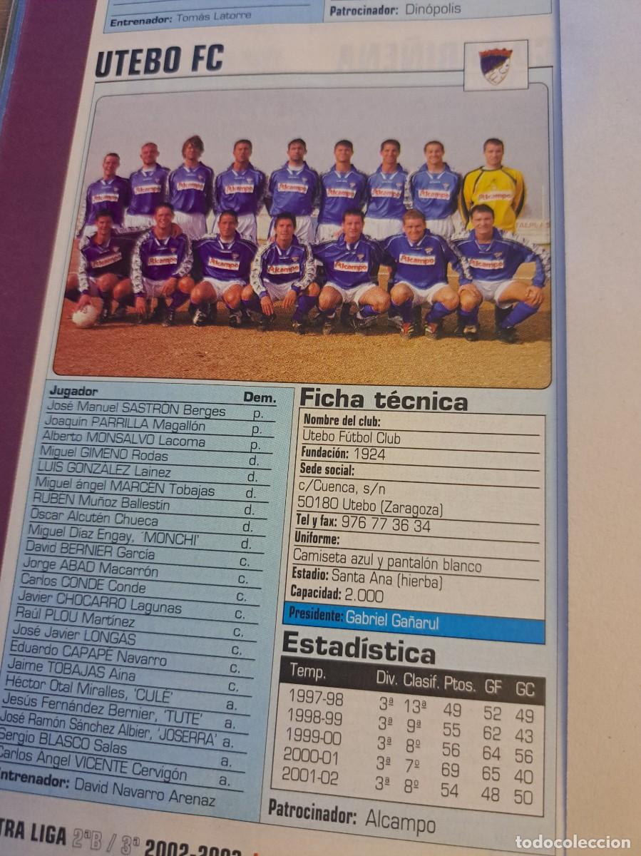 Coleccionismo deportivo: Foto plantilla y jugadores Don Bal&oacute;n 2002-03. Utebo FC